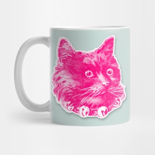 Cute Pink Cat Graphic Design Mug